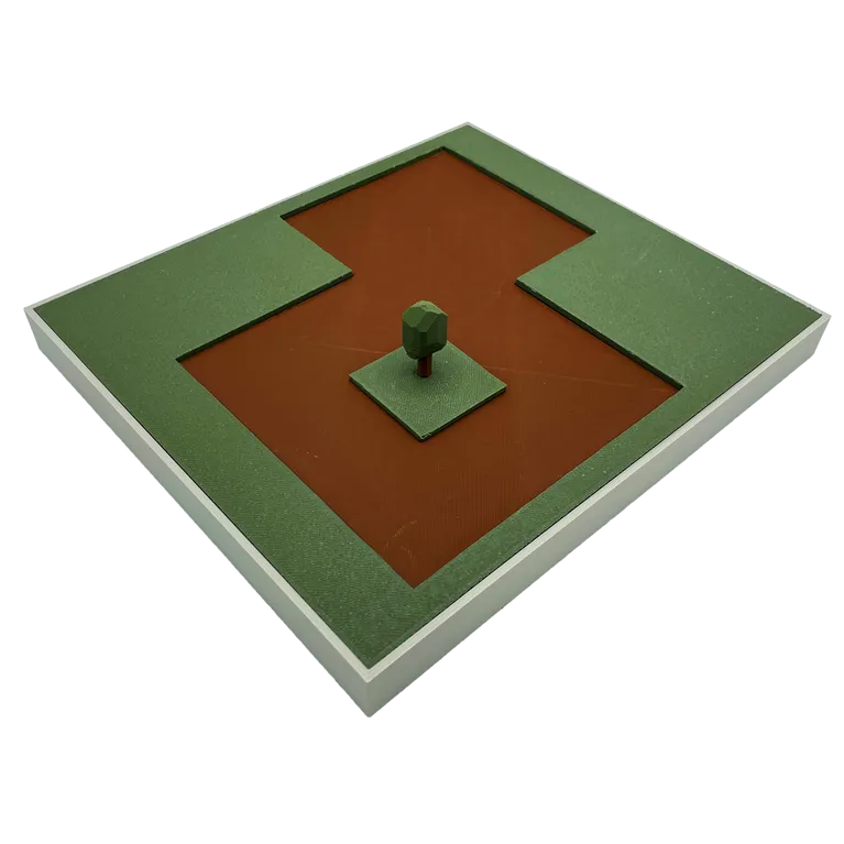 Wir platzieren dein Architekturmodell auf einer hochwertigen Bodenplatte in 26x30cm Wir platzieren dein Architekturmodell auf einer hochwertigen Bodenplatte in 26x30cm