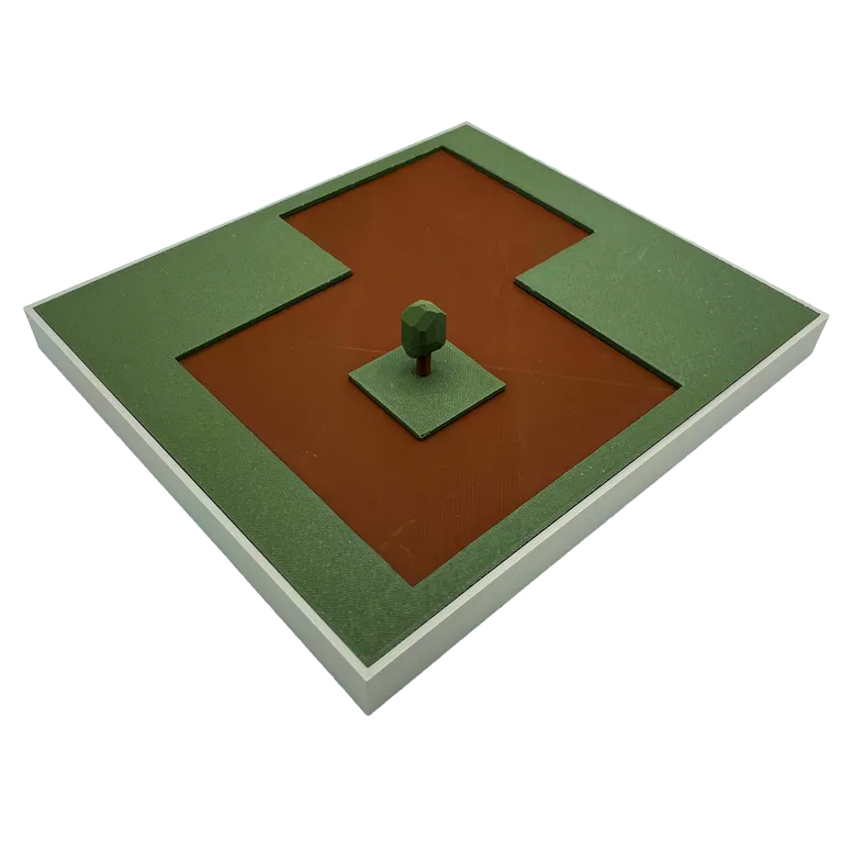 Wir platzieren dein Architekturmodell auf einer hochwertigen Bodenplatte in 26x30cm Wir platzieren dein Architekturmodell auf einer hochwertigen Bodenplatte in 26x30cm